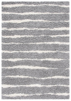 Safavieh Venus Luxurious Shag Area Rug In Grey And Ivory - Enhance Your Living Space With Elegance And Comfort Grey ,Ivory 61% Polypropylene,24% Jute,7% Polyester,8% Latex Vns603j-5