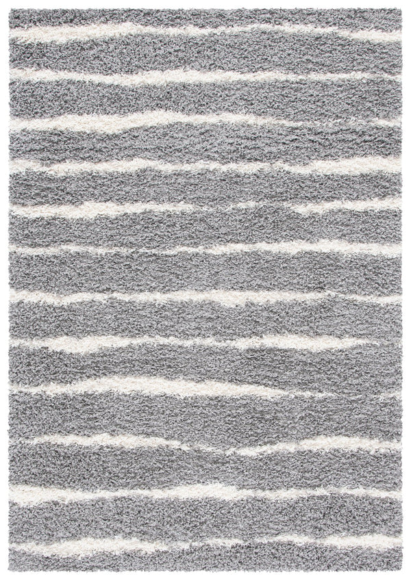 Safavieh Venus Luxurious Shag Area Rug In Grey And Ivory - Enhance Your Living Space With Elegance And Comfort Grey ,Ivory 61% Polypropylene,24% Jute,7% Polyester,8% Latex Vns603j-5