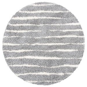 Safavieh Venus Luxurious Shag Area Rug In Grey And Ivory - Enhance Your Living Space With Elegance And Comfort Grey ,Ivory 61% Polypropylene,24% Jute,7% Polyester,8% Latex Vns603j-5