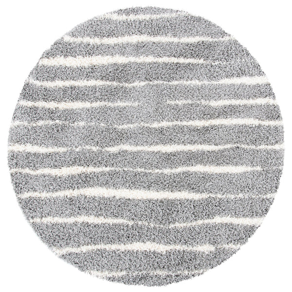 Safavieh Venus Luxurious Shag Area Rug In Grey And Ivory - Enhance Your Living Space With Elegance And Comfort Grey ,Ivory 61% Polypropylene,24% Jute,7% Polyester,8% Latex Vns603j-5