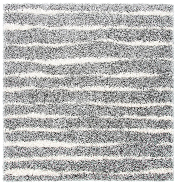 Safavieh Venus Luxurious Shag Area Rug In Grey And Ivory - Enhance Your Living Space With Elegance And Comfort Grey ,Ivory 61% Polypropylene,24% Jute,7% Polyester,8% Latex Vns603j-5