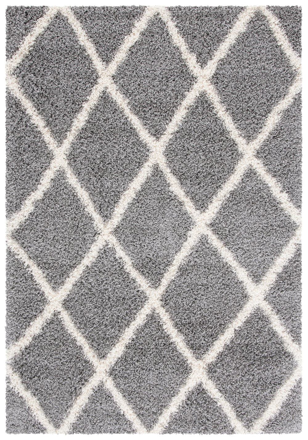 Safavieh Venus Shag Area Rug - Luxuriously Soft, Stylish Grey And Ivory Design For Modern Home Decor Grey ,Ivory 61% Polypropylene,24% Jute,7% Polyester,8% Latex Vns681j-5