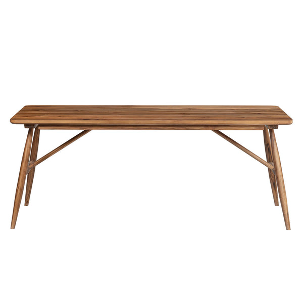 Lh Imports Vineyard Outdoor Dining Table - Versatile Elegance For Indoor & Outdoor Spaces, Durable And Stylish Brown Teak Wood Vny010