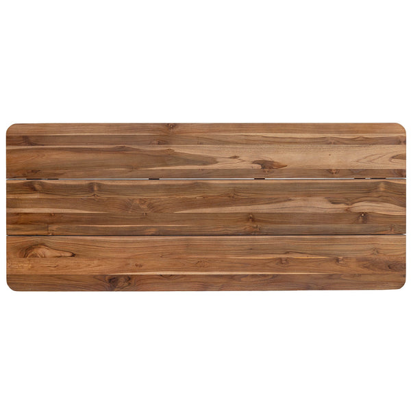 Lh Imports Vineyard Outdoor Dining Table - Versatile Elegance For Indoor & Outdoor Spaces, Durable And Stylish Brown Teak Wood Vny010