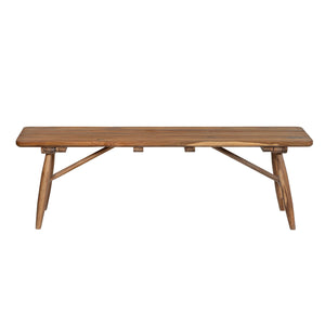 Lh Imports Vineyard Outdoor Dining Bench - Timeless Elegance For Indoor & Outdoor Spaces, Durable & Versatile Brown Teak Wood Vny016