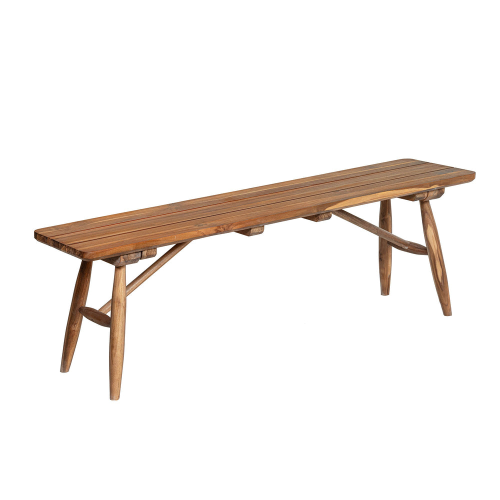 Lh Imports Vineyard Outdoor Dining Bench - Timeless Elegance For Indoor & Outdoor Spaces, Durable & Versatile Brown Teak Wood Vny016