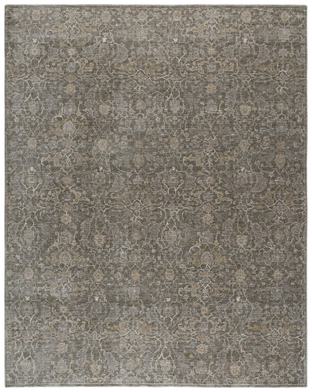 Safavieh Vintage Overdye Area Rug 8'0" X 10'0" - Timeless Green & Grey Elegance For Any Décor Style Green ,Grey 80% Polyester,20% Recycled Cotton Vod500y-8