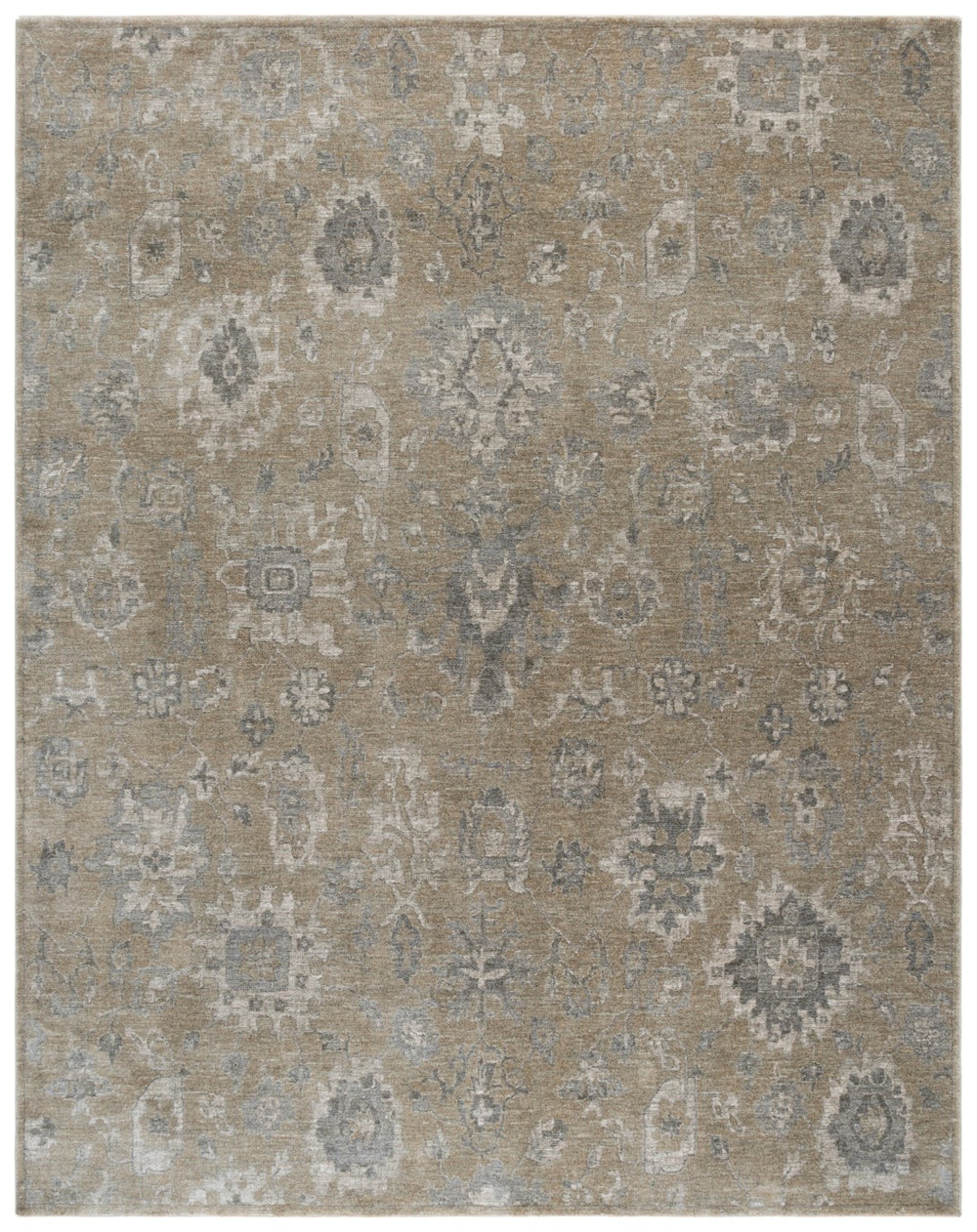 Safavieh Vintage Transitional Area Rug In Elegant Green And Grey Hues - Durable, Soft, And Stylish Design Green ,Grey 80% Polyester,20% Recycled Cotton Vod502y-9