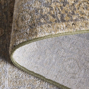Safavieh Vintage Overdye Area Rug: Timeless Elegance In Sophisticated Hues, Luxurious Design For Any Space Green ,Grey 80% Polyester,20% Recycled Cotton Vod506y-9
