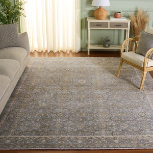 Safavieh Vintage Transitional Area Rug 8x10 Ft In Green & Grey - Timeless Elegance & Durable Design Green ,Grey 80% Polyester,20% Recycled Cotton Vod506y-8