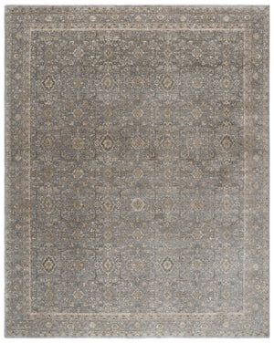 Safavieh Vintage Transitional Area Rug 8x10 Ft In Green & Grey - Timeless Elegance & Durable Design Green ,Grey 80% Polyester,20% Recycled Cotton Vod506y-8