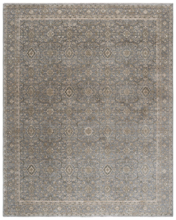 Safavieh Vintage Transitional Area Rug 8x10 Ft In Green & Grey - Timeless Elegance & Durable Design Green ,Grey 80% Polyester,20% Recycled Cotton Vod506y-8