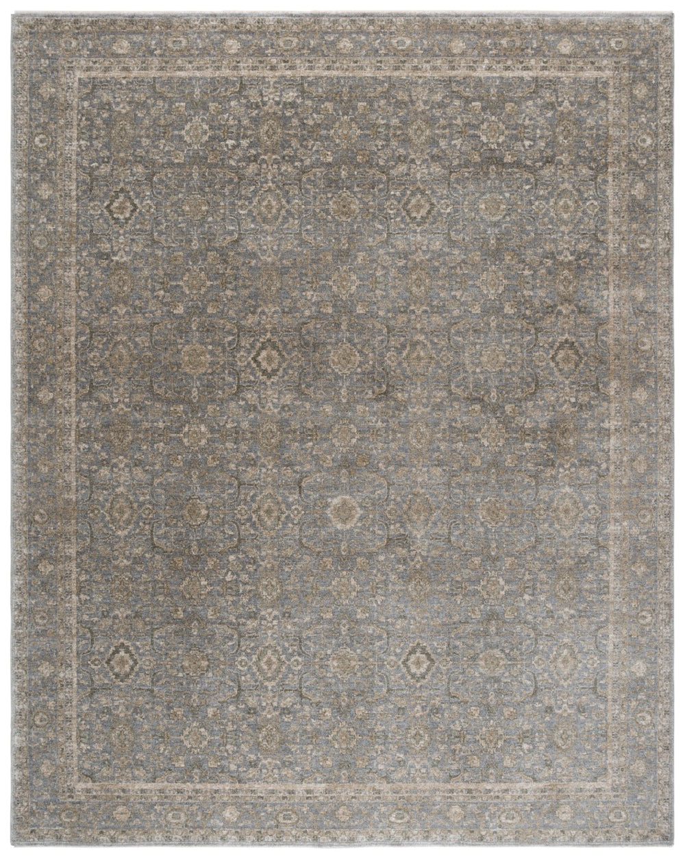 Safavieh Vintage Overdye Area Rug: Timeless Elegance In Sophisticated Hues, Luxurious Design For Any Space Green ,Grey 80% Polyester,20% Recycled Cotton Vod506y-9