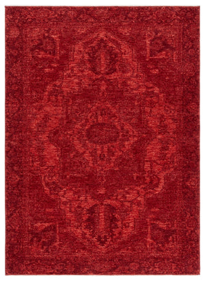 Safavieh Vintage Area Rug - Luxurious Transitional Design With Intricate Patterns For Timeless Elegance Red 80% Polyester,20% Recycled Cotton Vod508r-10
