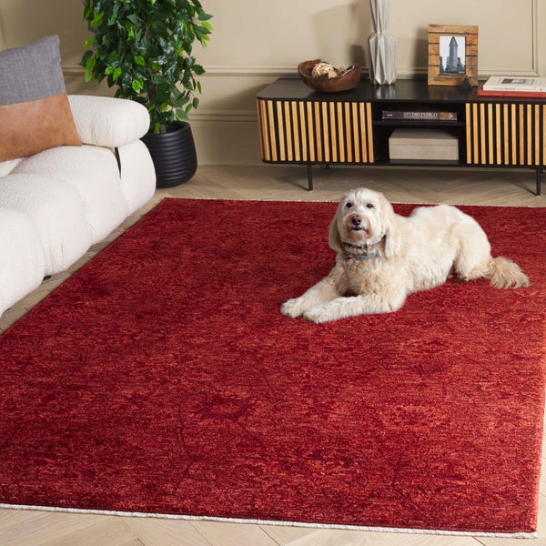 Safavieh Vintage Area Rug - Luxurious Turkish Design, Plush Comfort With Eco-friendly Materials For Any Space Red 80% Polyester,20% Recycled Cotton Vod510r-9