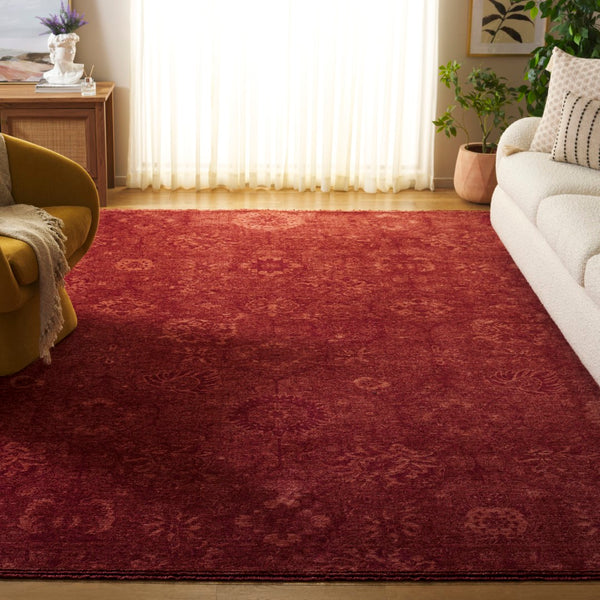 Safavieh Vintage Area Rug - Luxurious Turkish Design, Plush Comfort With Eco-friendly Materials For Any Space Red 80% Polyester,20% Recycled Cotton Vod510r-9