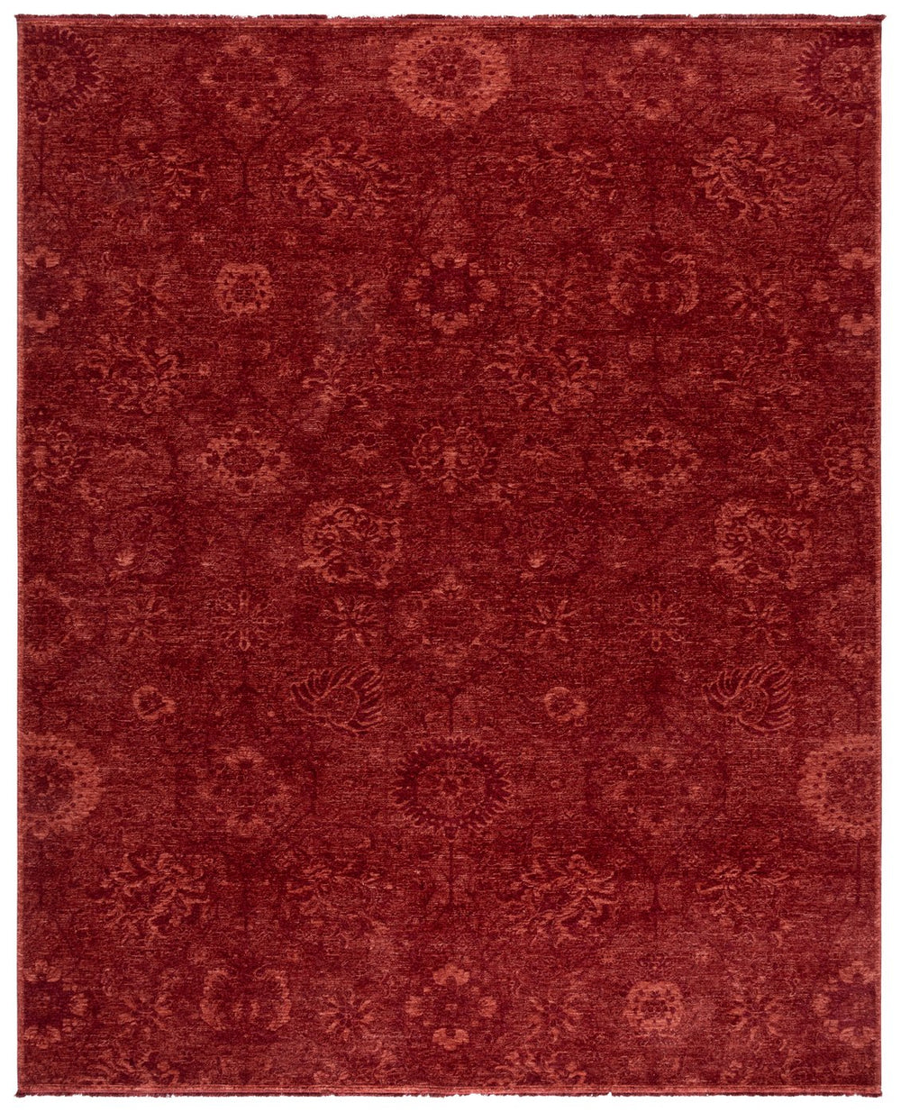 Safavieh Vintage Transitional 8x10 Area Rug In Rich Red Hues - Durable, Elegant & Eco-friendly Design Red 80% Polyester,20% Recycled Cotton Vod510r-8