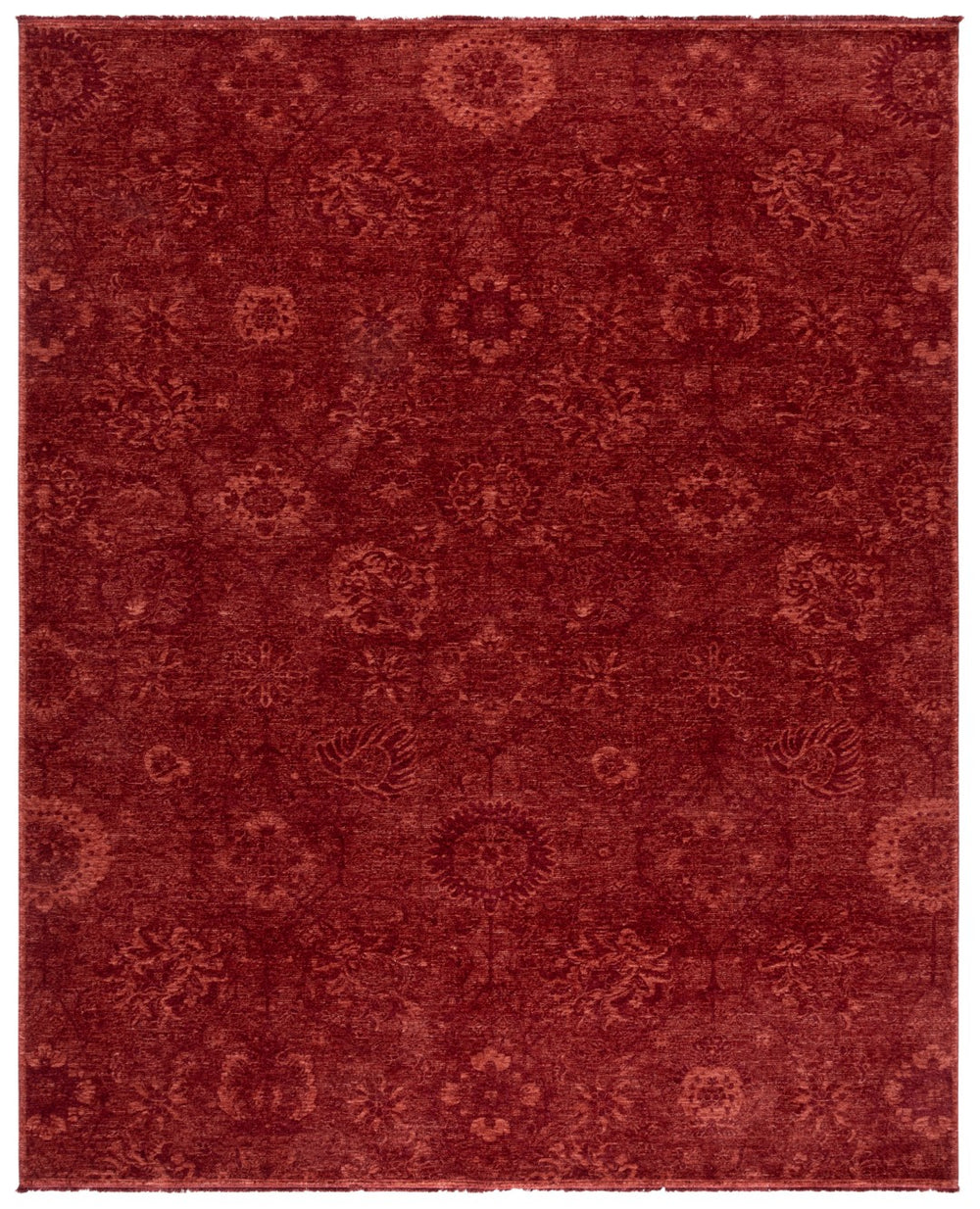 Safavieh Vintage Area Rug - Luxurious Turkish Design, Plush Comfort With Eco-friendly Materials For Any Space Red 80% Polyester,20% Recycled Cotton Vod510r-9
