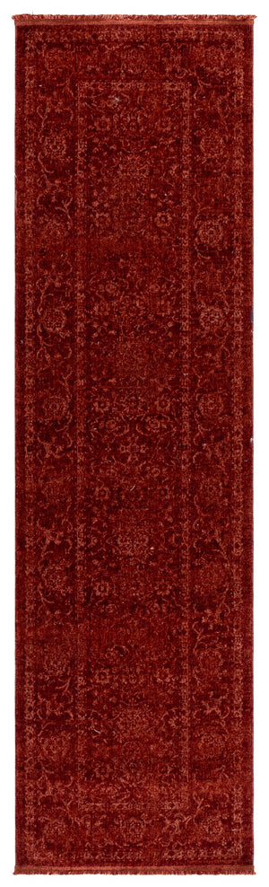 Safavieh Vintage Rich Overdyed Red Area Rug — Low-Pile Durable Polyester With Traditional Timeless Look 6'-7" x 6'-7" VOD800P-7SQ
