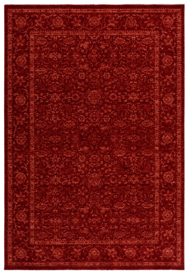 Safavieh Vintage Rich Overdyed Red Area Rug — Low-Pile Durable Polyester With Traditional Timeless Look 6'-7" x 6'-7" VOD800P-7SQ