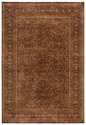 Safavieh Vintage Round Overdyed Brown Rug—Turkish Power-Loomed Low-Profile Soft Pile, Timeless Warmth And Depth 6'-7" x 6'-7" VOD804T-7R
