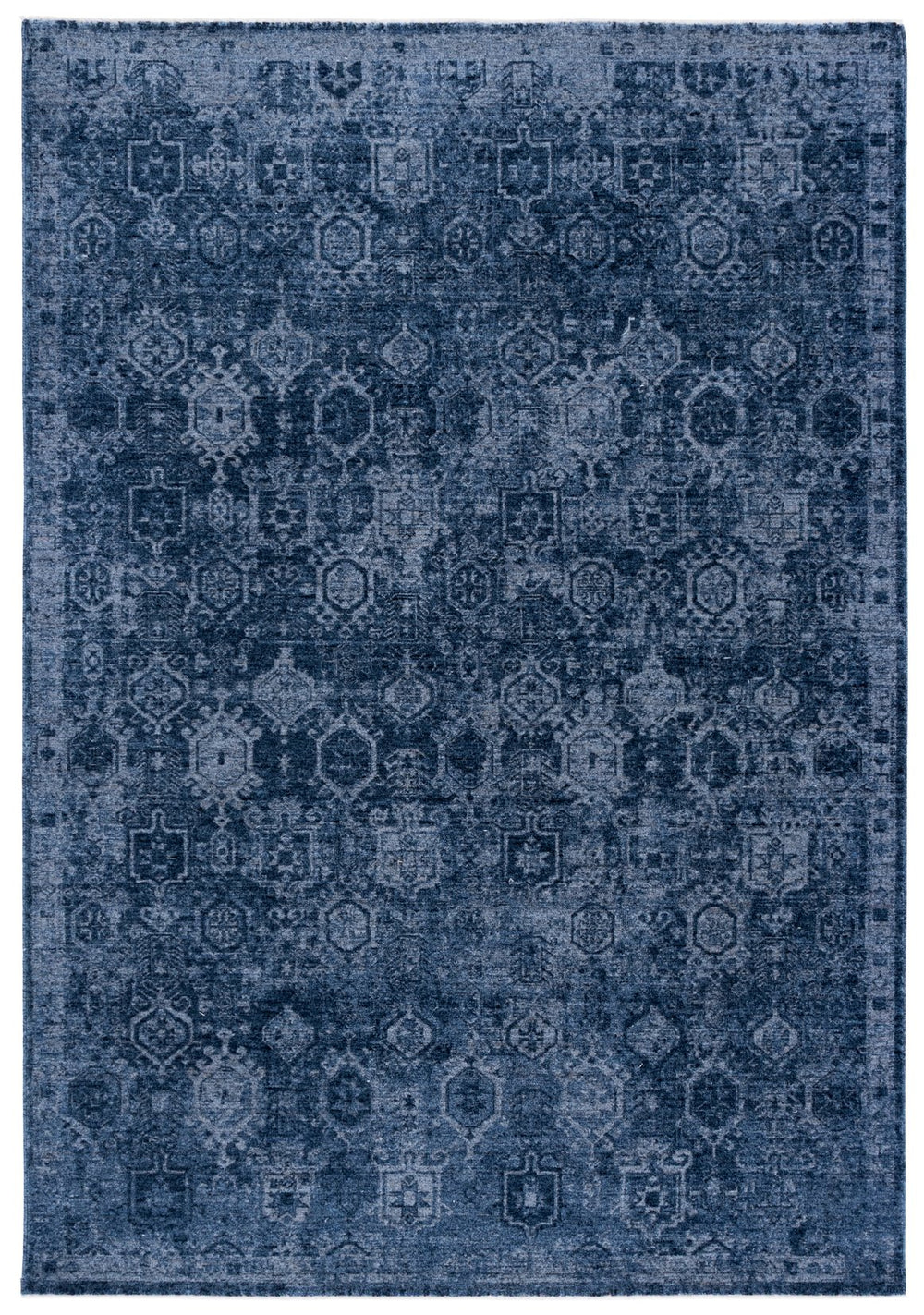 Safavieh Vintage Navy Runner Power-Loomed In Turkey — Durable Low-Profile 3/8" Pile, Elegant Overdyed Finish 2'-3" x 8'-0" VOD806N-28