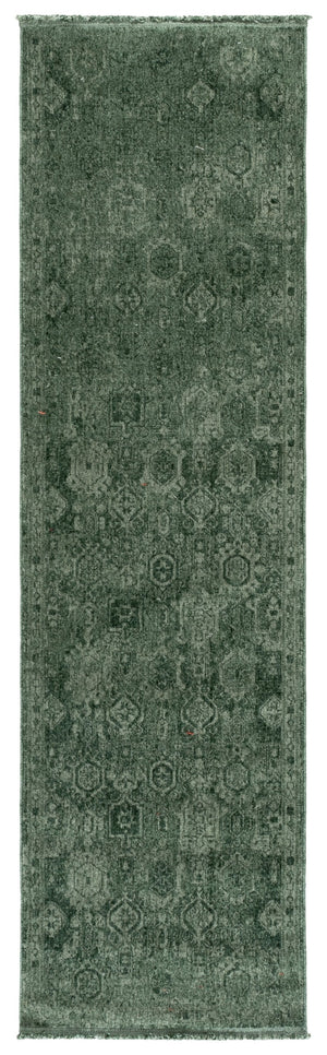 Safavieh Vintage Elegant Overdye Green Area Rug — Low-Profile Turkish Power-Loomed Wool-Look Polyester, Durable Charm 5'-0" x 8'-0" VOD806Y-5