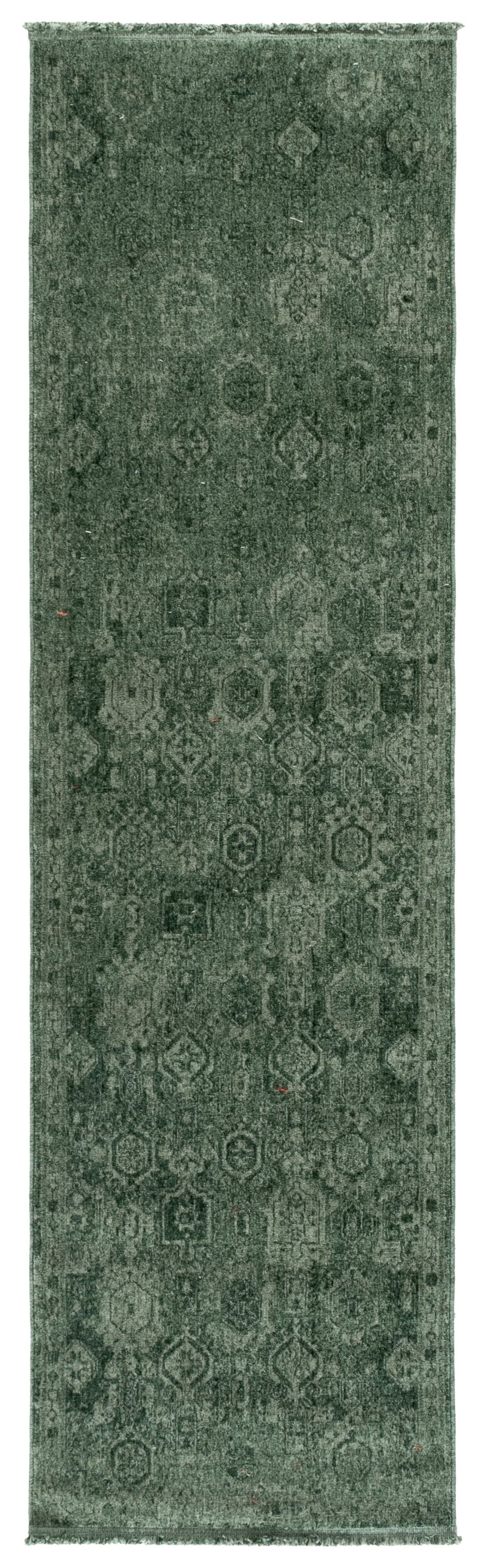Safavieh Vintage Overdyed Green Area Rug 8X10 – Timeless Low‑Profile Turkish Power‑Loomed Polyester For Durable Elegance 8'-0" x 10'-0" VOD806Y-8