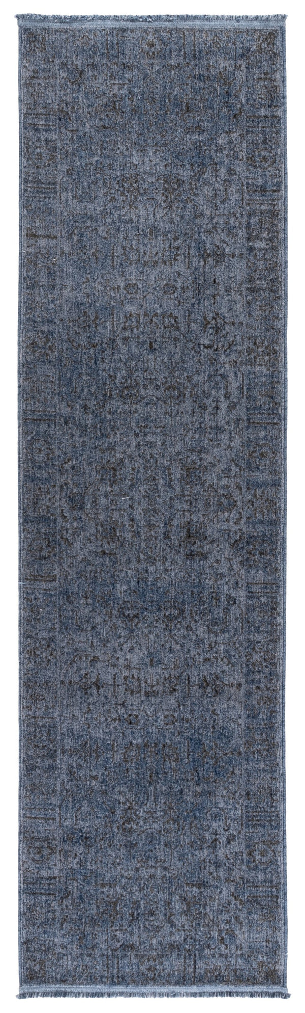 Safavieh Vintage Navy Overdyed Area Rug — Deep Saturated Hue, Low-Profile Pile, Durable Power-Loomed Turkish Craftsmanship 6'-7" x 6'-7" VOD810N-7SQ