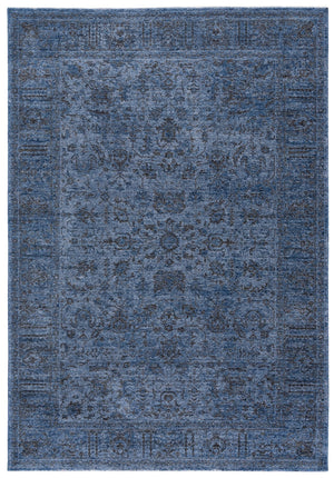 Safavieh Vintage Navy Overdyed Area Rug — Low-Profile Polyester With Cotton-Latex Backing, Timeless Elegance And Easy Care 6'-0" x 9'-0" VOD810N-6