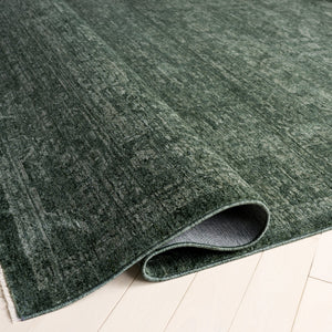 Safavieh Vintage Green Overdyed Area Rug — Low-Profile Power-Loomed Turkish Polyester, Durable Elegance 6'-7" x 6'-7" VOD812Y-7SQ