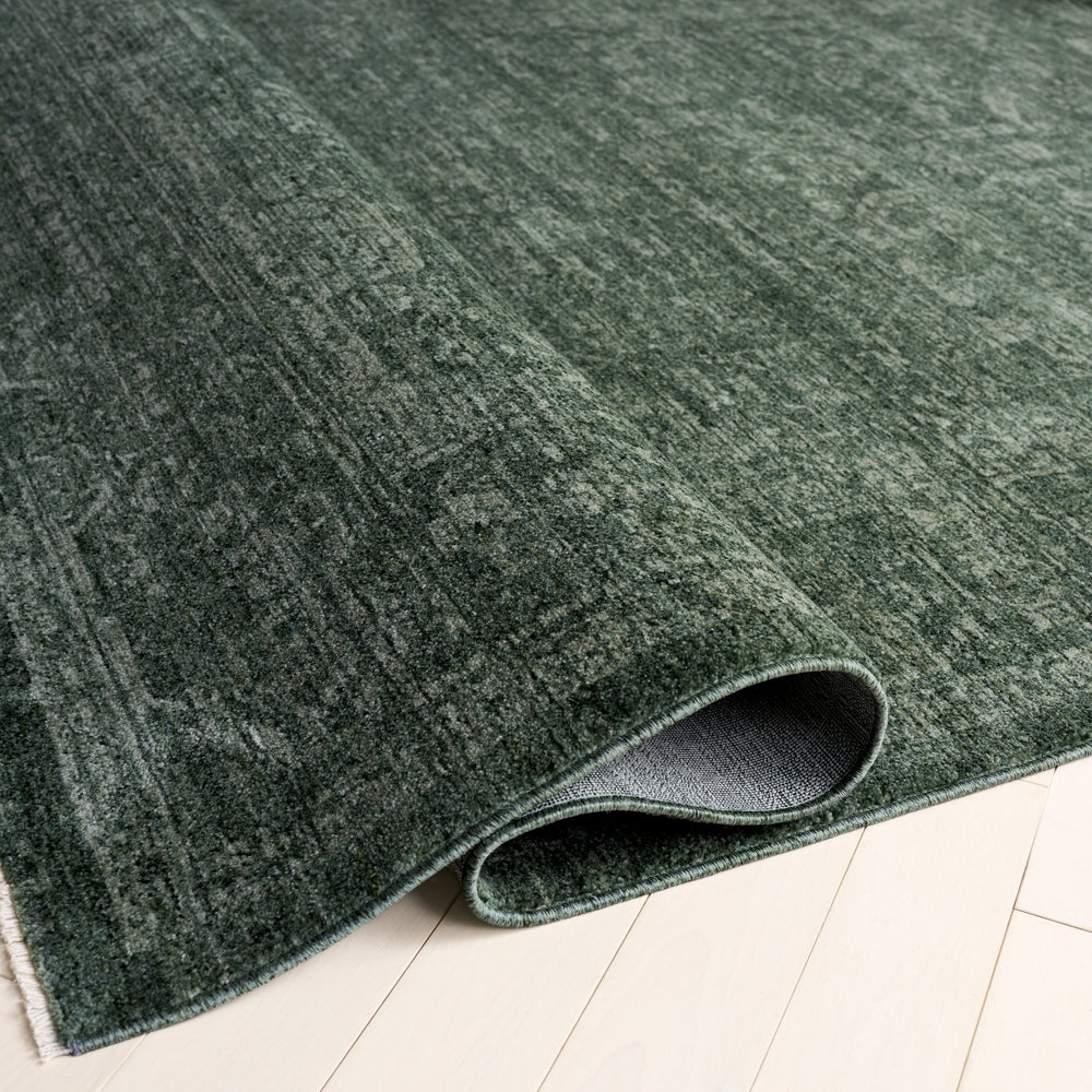 Safavieh Vintage Overdye Green Area Rug — Low-Profile, Power-Loomed Polyester, Stain-Resistant, Turkish-Made Elegance 8'-0" x 10'-0" VOD812Y-8
