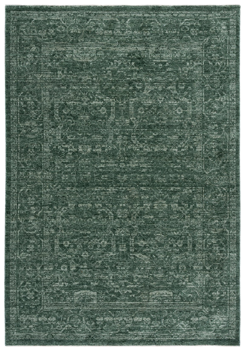 Safavieh Vintage Overdye Runner In Green — Turkish Power-Loomed Low-Profile Rug For Hallways & Entryways (8Ft) 2'-3" x 8'-0" VOD812Y-28
