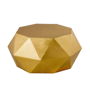 Pasargad Home Kronos Diamond Shape Coffee Table – Modern Brass Accent For Chic Living Spaces Gold Iron Prr-041brs
