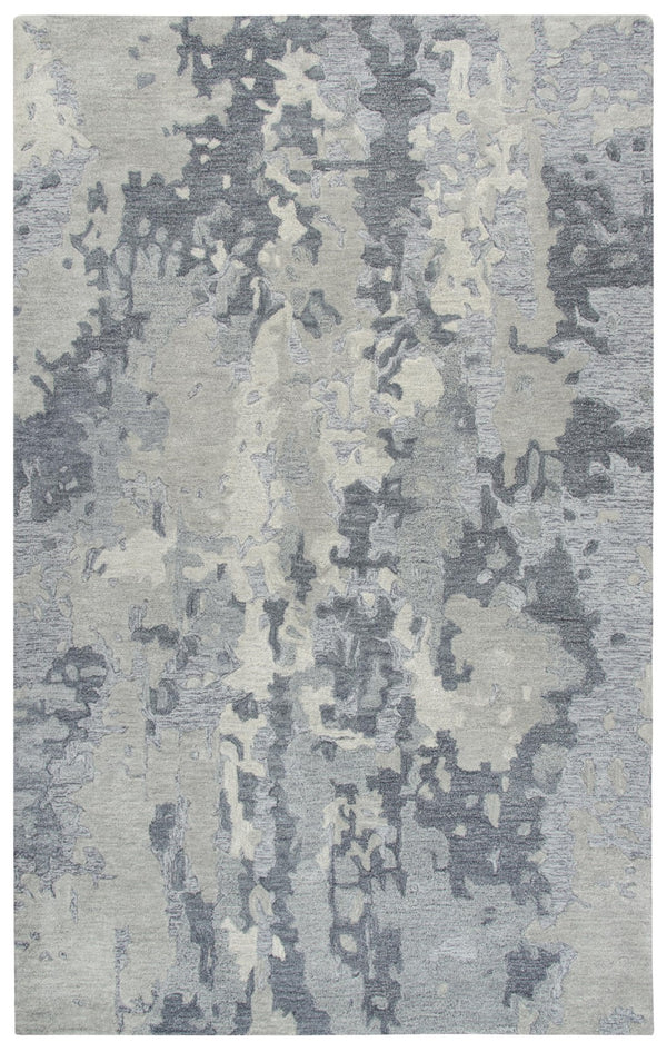 Rizzy Vogue VOG109 Hand Tufted Modern Wool Rug Gray 9' x 12'
