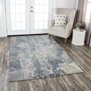 Rizzy Vogue VOG109 Hand Tufted Modern Wool Rug Gray 9' x 12'