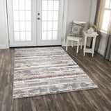 Rizzy Ventura VRA746 Powerloomed Transitional Washed Wool Rug Blue 9' x 12'