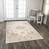 Rizzy Ventura VRA749 Powerloomed Traditional Washed Wool Rug Beige/Green 9' x 12'