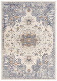 Rizzy Ventura VRA751 Powerloomed Traditional Washed Wool Rug Ivory/Blue 9' x 12'