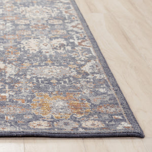 Rizzy Ventura VRA752 Powerloomed Traditional Washed Wool Rug Blue 9' x 12'