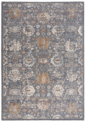 Rizzy Ventura VRA752 Powerloomed Traditional Washed Wool Rug Blue 9' x 12'