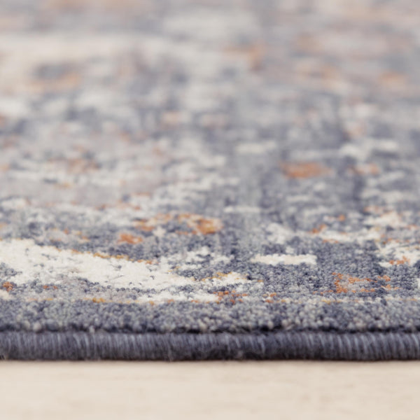 Rizzy Ventura VRA752 Powerloomed Traditional Washed Wool Rug Blue 9' x 12'