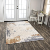 Rizzy Ventura VRA753 Powerloomed Transitional Washed Wool Rug Beige/Multi 9' x 12'