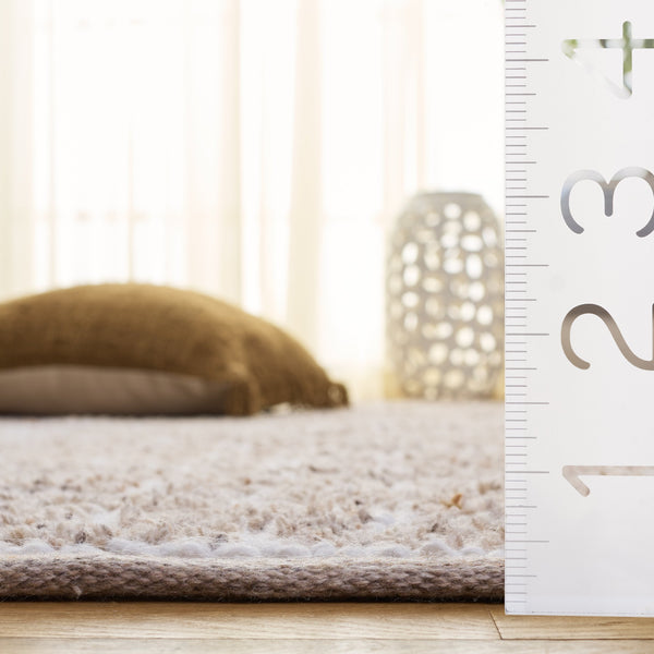 Safavieh Vermont Hand-Woven Beige Runner With Scandinavian Geometric Pattern, Pet-Yarn Pile, Durable Low-Profile Rug 2'-3" x 8'-0" VRM125B-28