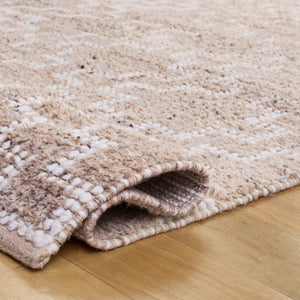 Safavieh Vermont Hand-Woven Beige Runner With Scandinavian Geometric Pattern, Pet-Yarn Pile, Durable Low-Profile Rug 2'-3" x 8'-0" VRM125B-28