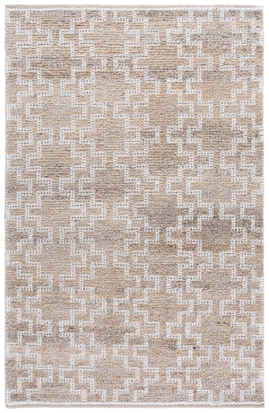 Safavieh Vermont Hand-Woven Beige Area Rug 5X8 Ft — Durable Pet Yarn, 0.5" Medium Pile, Minimalist Modern Style 6'-0" x 9'-0" VRM125B-6