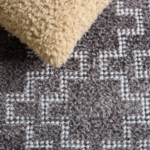Safavieh Vermont Handwoven Brown Area Rug — Low Pile Scandinavian Minimalist Design, Durable Pet-Friendly Finish 8'-0" x 10'-0" VRM125T-8
