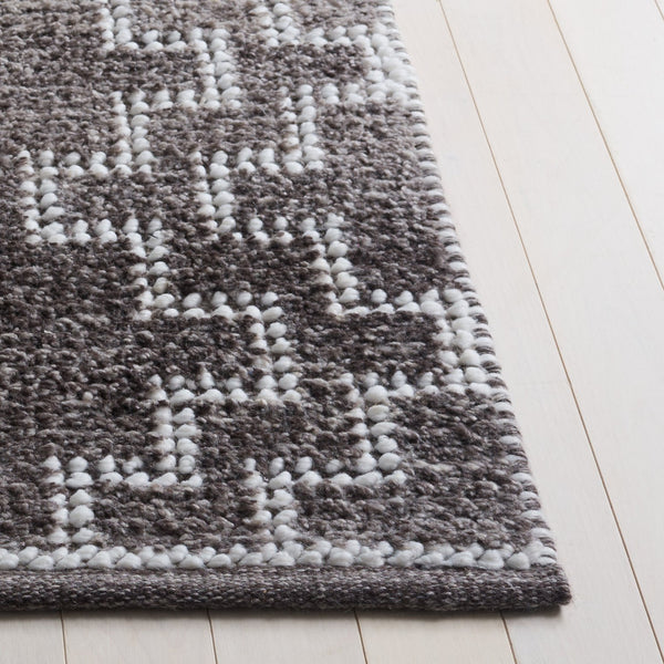 Safavieh Vermont Handwoven Brown Area Rug — Low Pile Scandinavian Minimalist Design, Durable Pet-Friendly Finish 8'-0" x 10'-0" VRM125T-8
