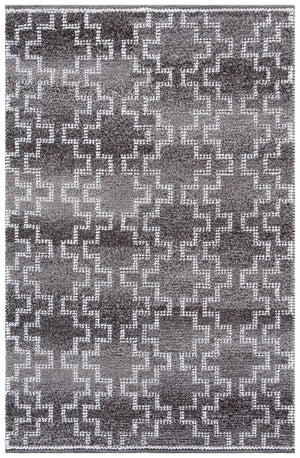 Safavieh Vermont Handwoven Brown Area Rug — Modern Scandinavian Minimalist Pet Yarn, Low-Profile Texture For Living Rooms 6'-0" x 9'-0" VRM125T-6
