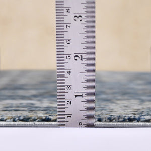 Amer Rugs Vermont Persian Bordered Power-loom Area Rug - Soft, Durable Design For Contemporary Home Decor Gray,Orange Polyester Vrm20203